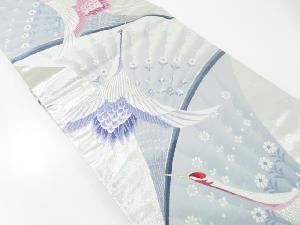 リサイクル　袋帯　西陣織　虹彩寿鳥文